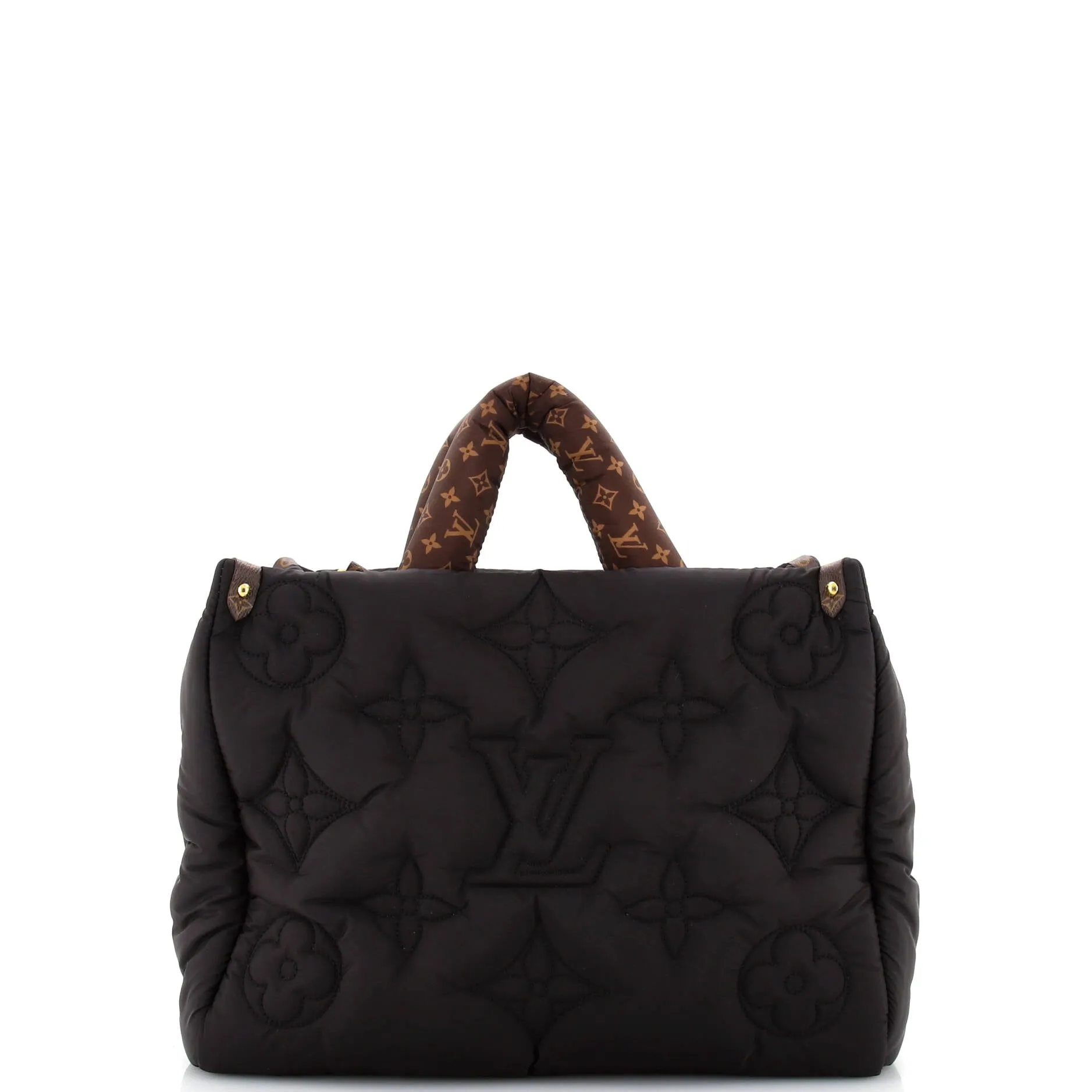 Designer Pillow OnTheGo Tote Monogram Quilted Econyl Nylon MM