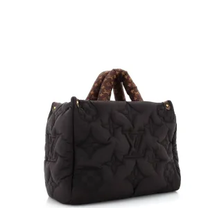 Designer Pillow OnTheGo Tote Monogram Quilted Econyl Nylon MM
