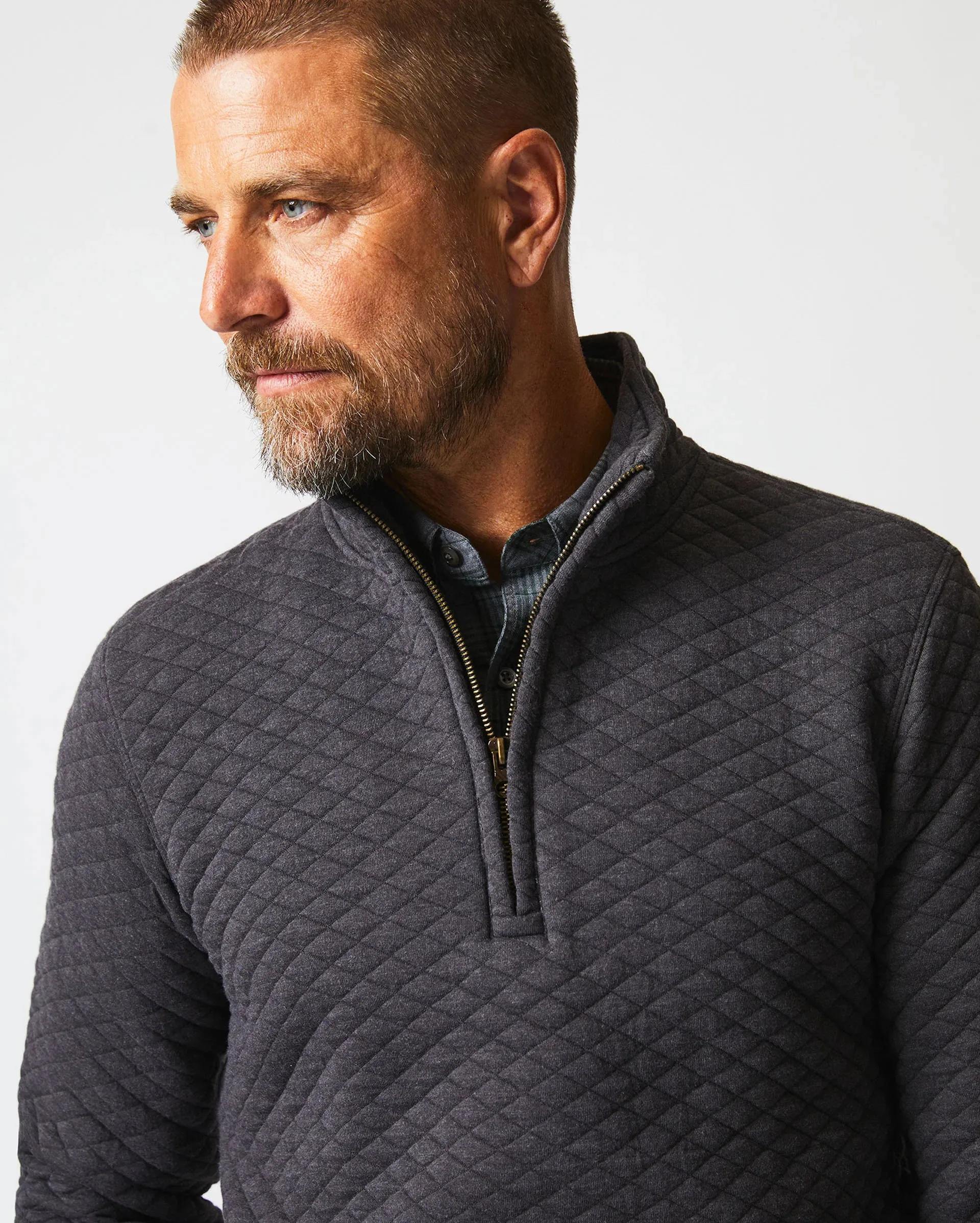 Diamond Quilt Half Zip