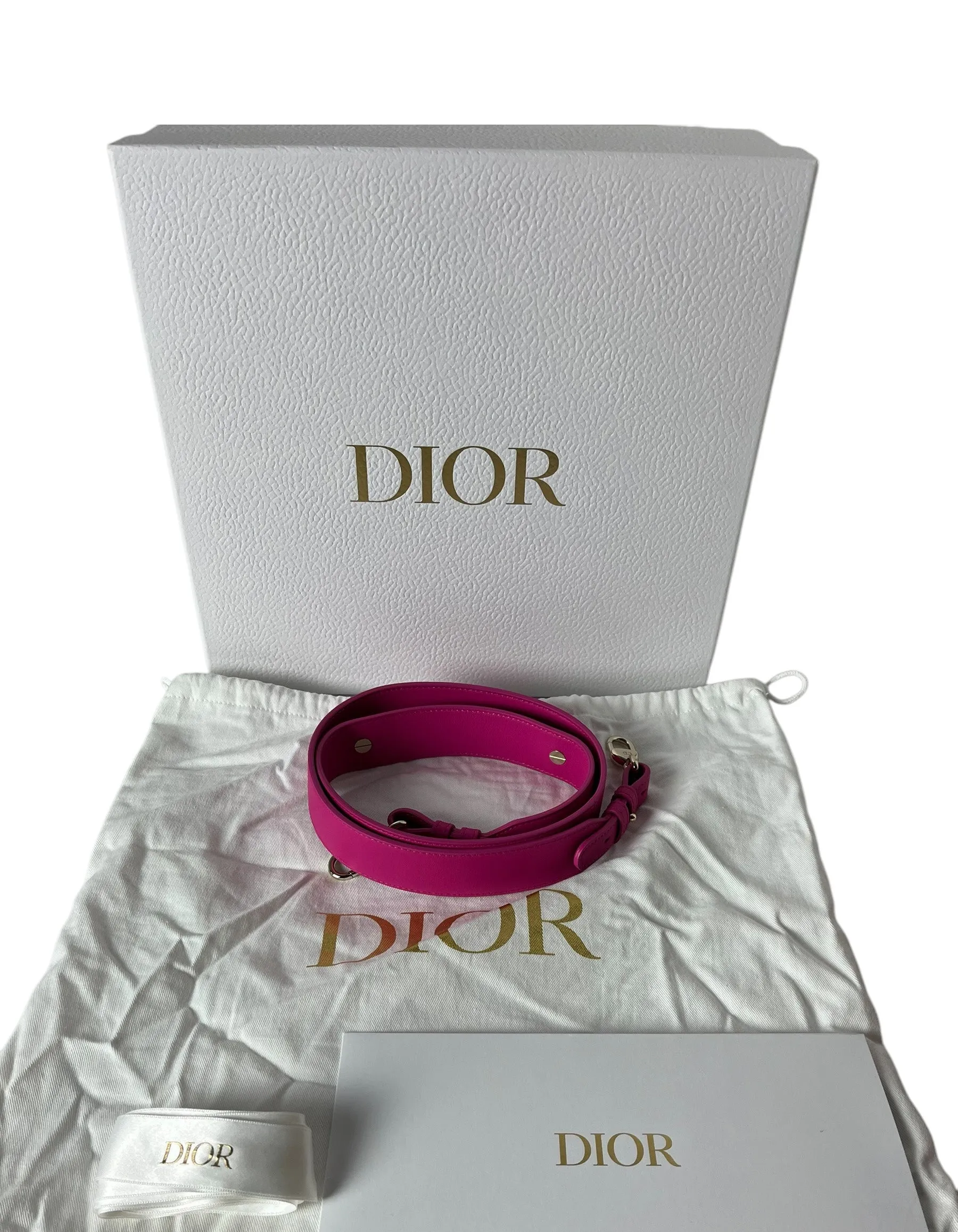 Dior 2023 Pink Leather My ABCDior Small Lady Dior Bag