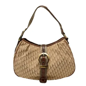 Dior Tan Logo Buckle Shoulder Bag