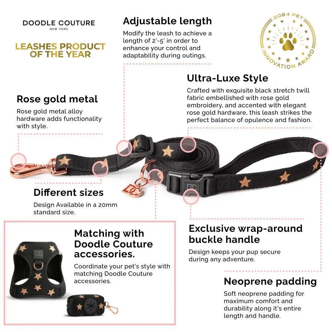 Doodle Couture, New York - Secure-In-Place Dog Leash - Dune