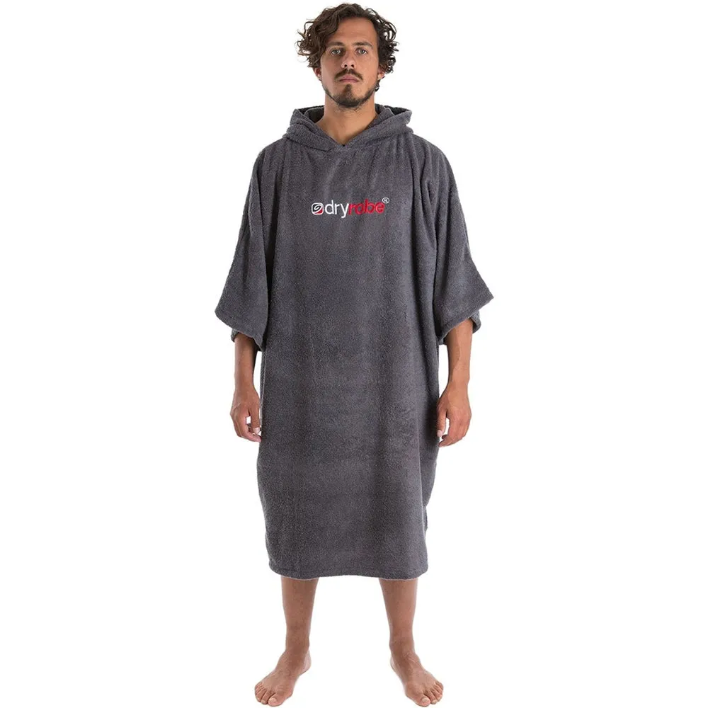Dry Robe Short Sleeve Towel Robe Slate Large