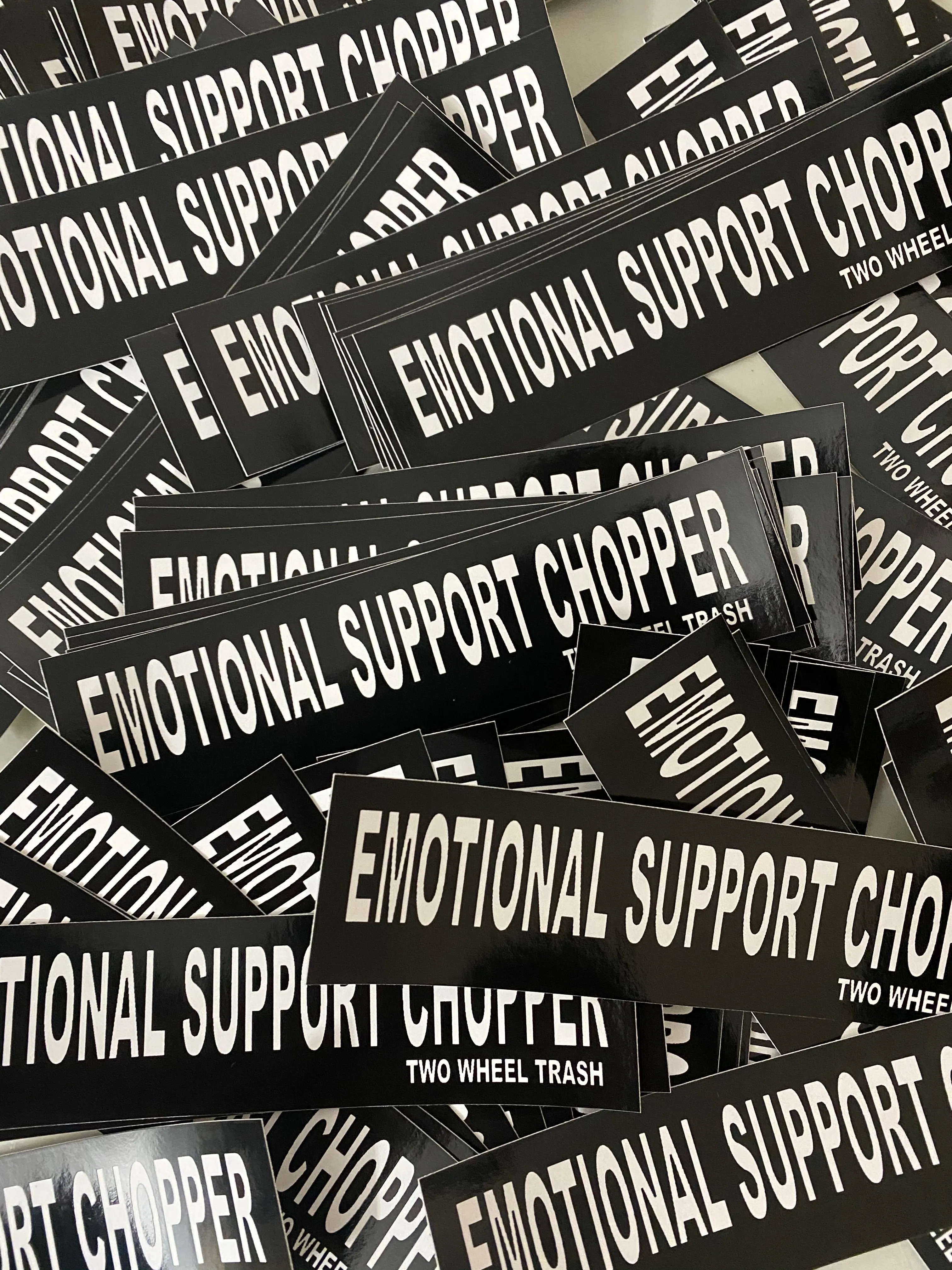 Emotional Support Chopper Sticker
