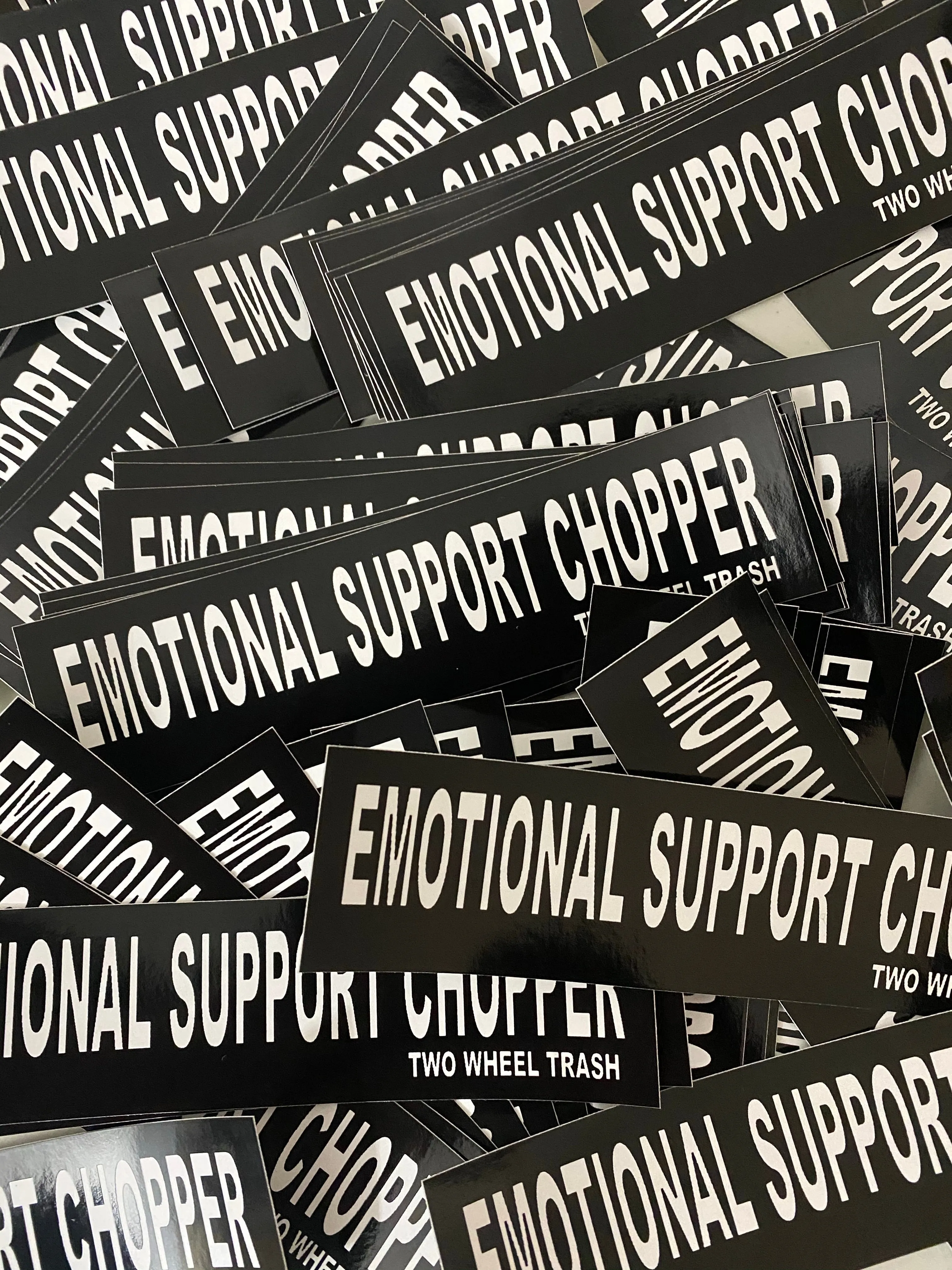 Emotional Support Chopper Sticker