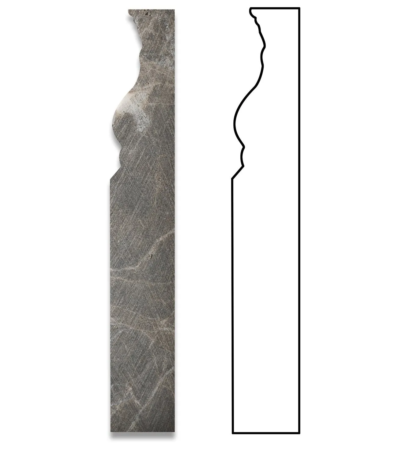 Emperador Dark Marble Polished 5 X 12 Baseboard - Lot of 50 pcs.
