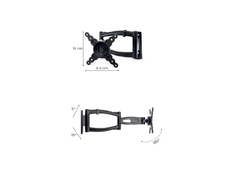 Englaon Slim Full Motion Swivel Wall Bracket for 10″-30″ TVs