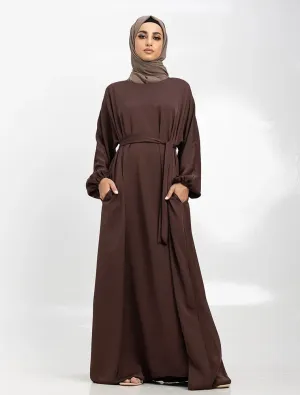 Essential Abaya - Brown