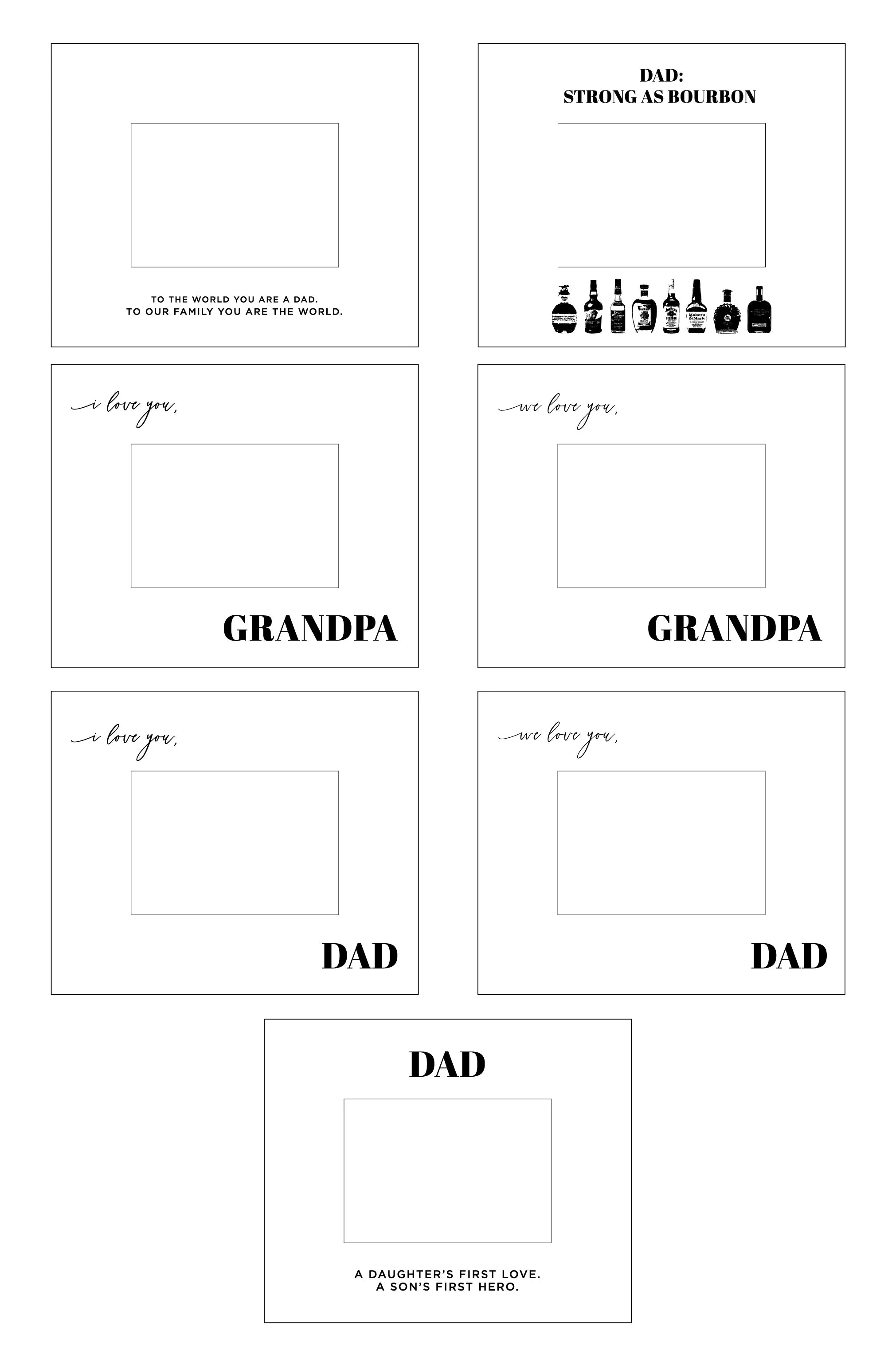 Father Hard Wood Frame