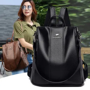 Female Versatile Large Capacity Soft Leather Bags