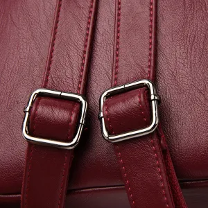 Female Versatile Large Capacity Soft Leather Bags