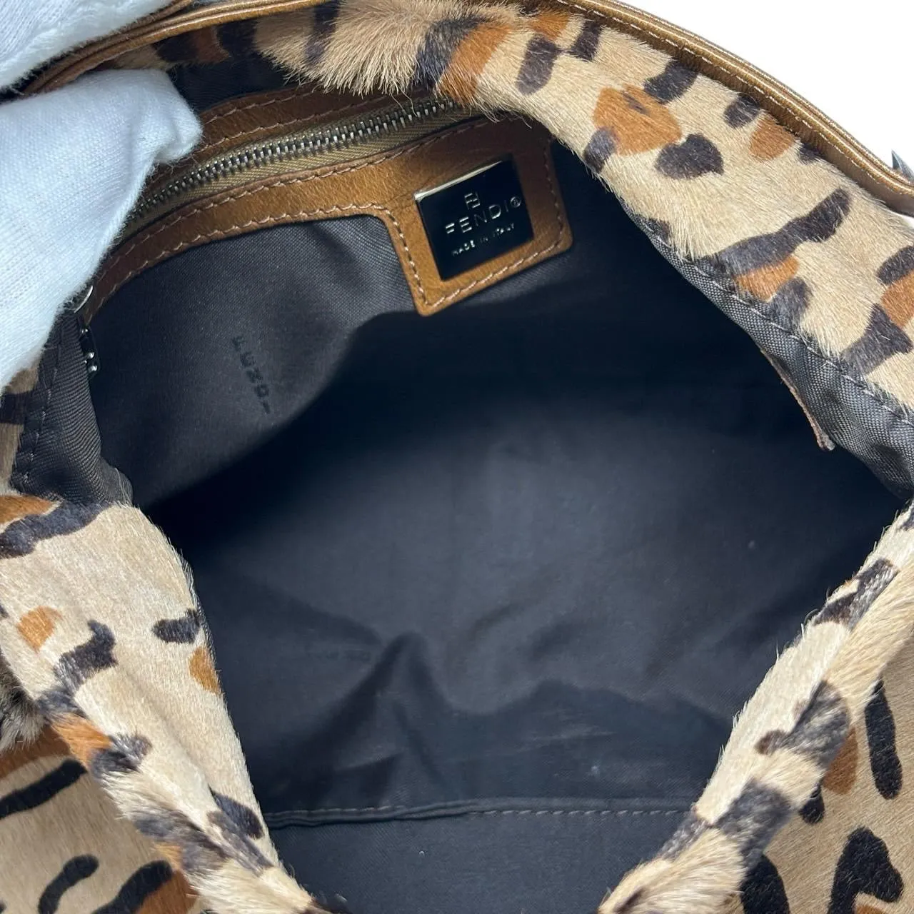 Fendi Cheetah Calf Hair Baguette