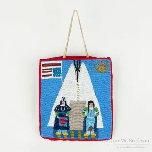 Figural Plateau Beaded Flat bag