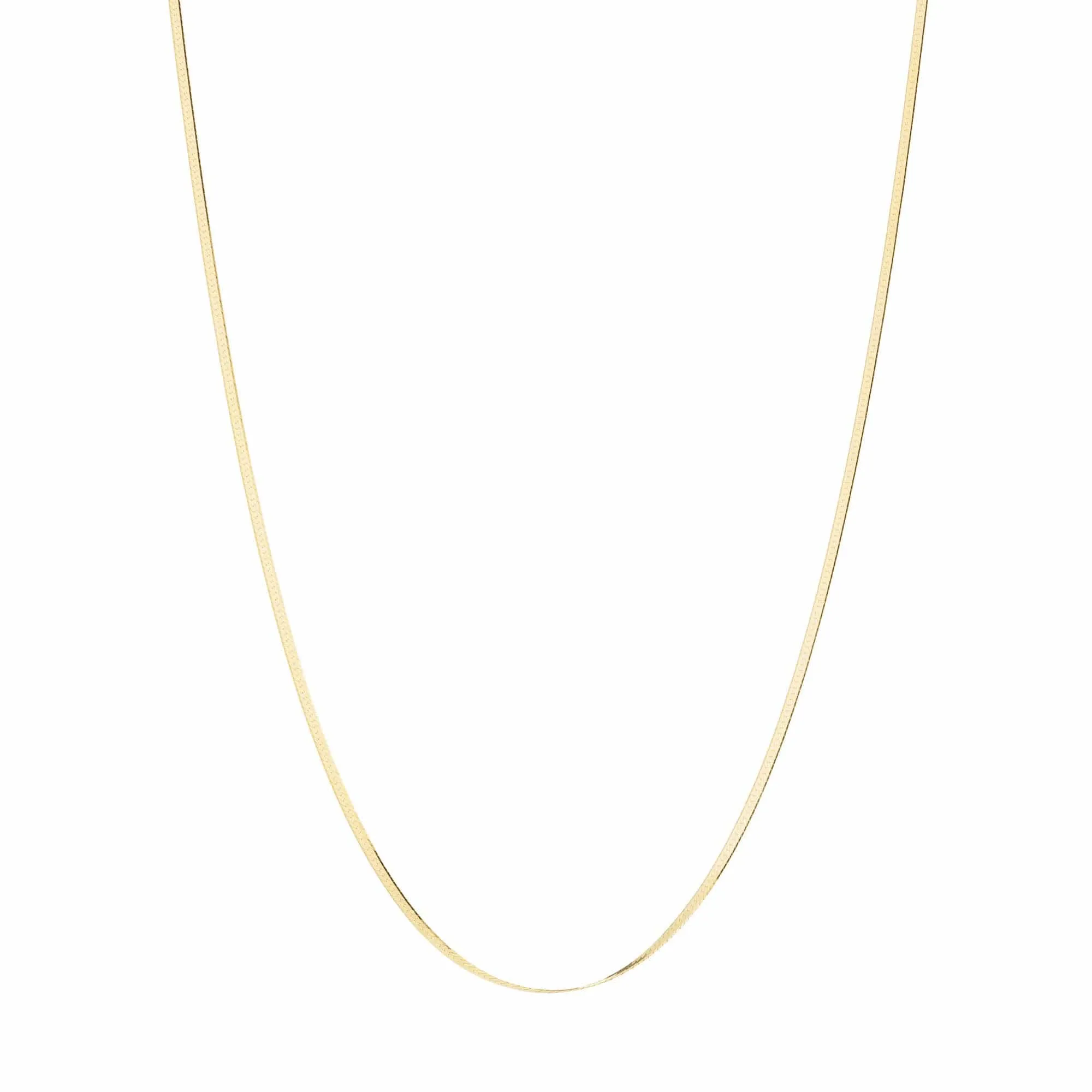 Fine Herringbone Chain Necklace