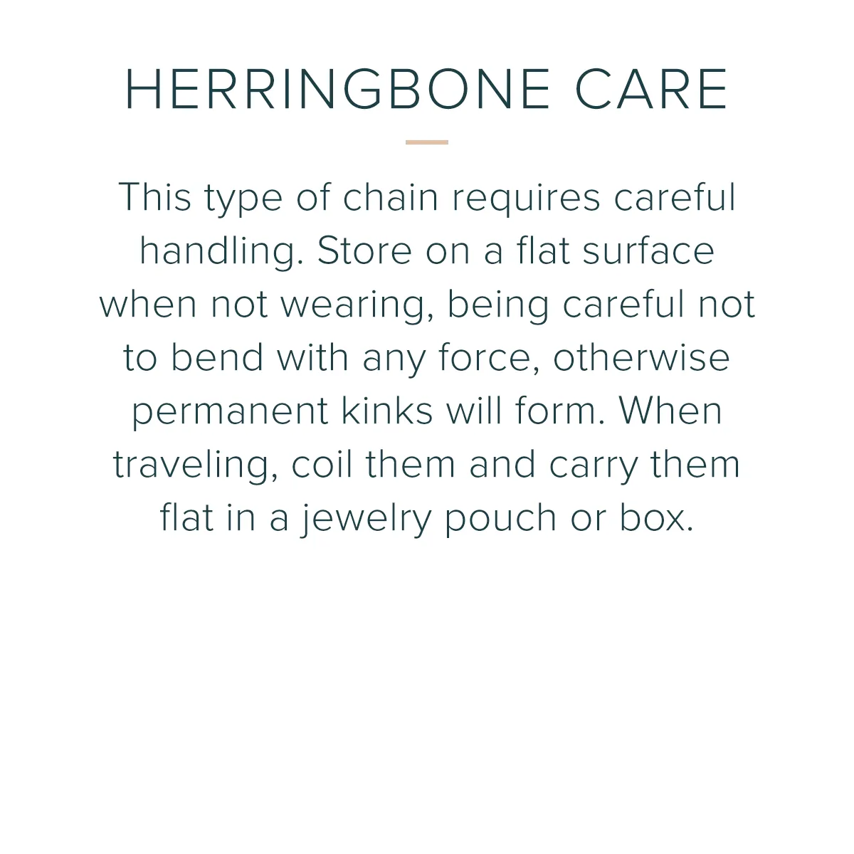 Fine Herringbone Chain Necklace