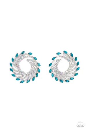 Firework Fanfare - Blue Post Earring