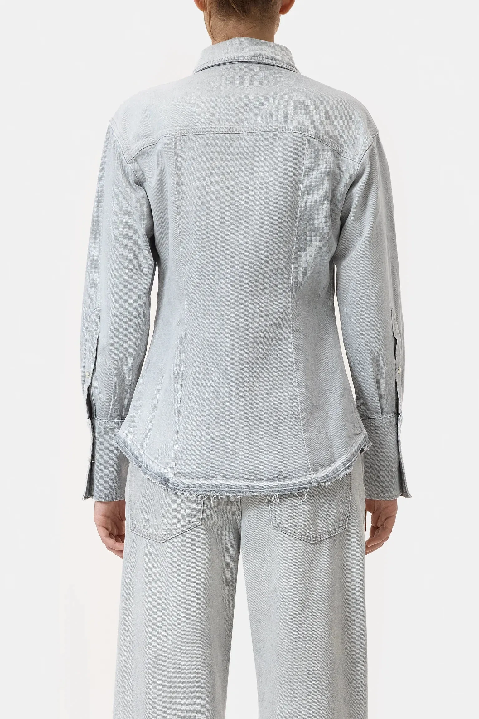 Fitted Utility Shirt Grey