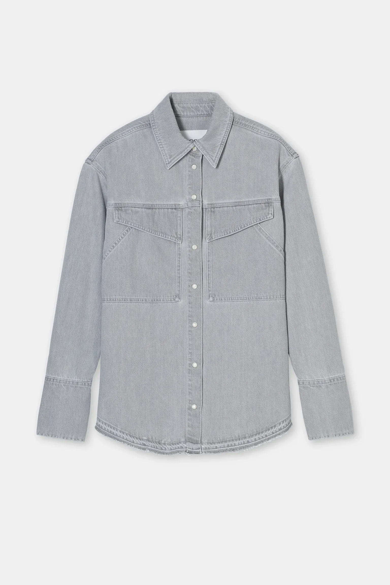 Fitted Utility Shirt Grey