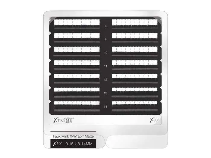 FLAT LASHES X 50 Ciglia Faux Mink X-WRAP MATTE (Fine Scorte)