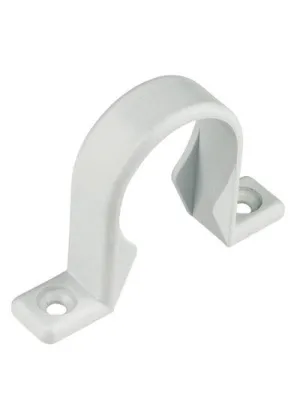 FloPlast Push Fit Waste Pipe Clip 32mm White (Pack of 10)