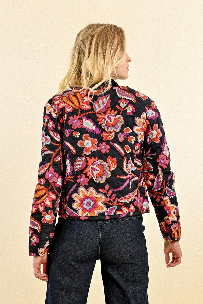 Floral Fall Quilted Jacket