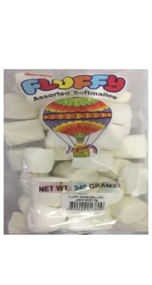 FLUFFY M/MALLOW WHTE L 340GM