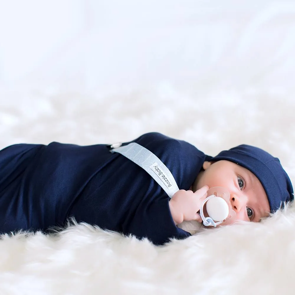 Forever Swaddle   Hat Set: Navy