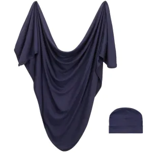 Forever Swaddle   Hat Set: Navy