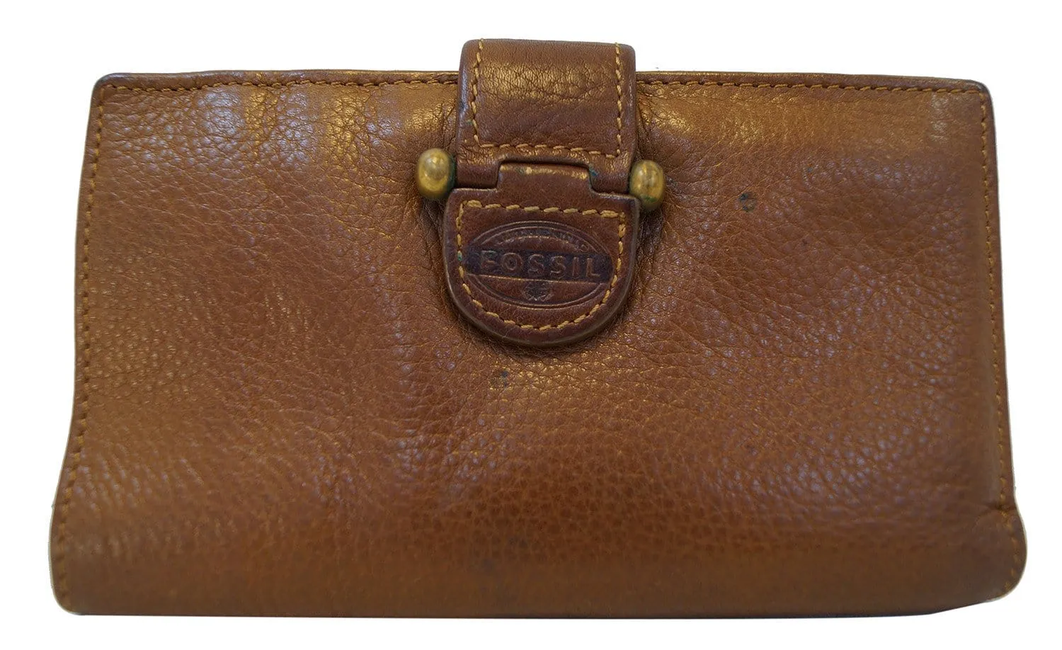 FOSSIL Trifold Brown Leather Wallet - Final Call
