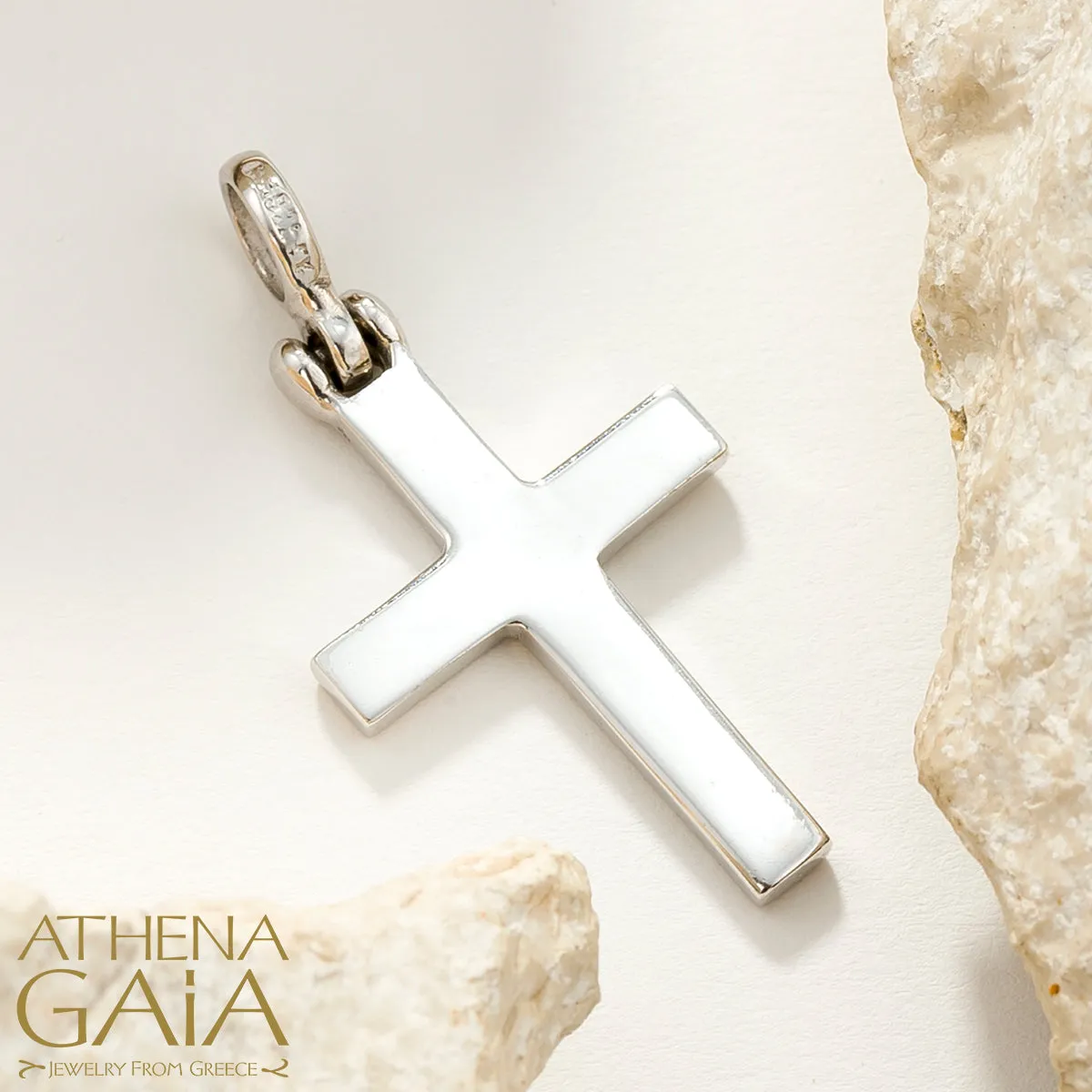 Framed Textured Latin Cross (Large)