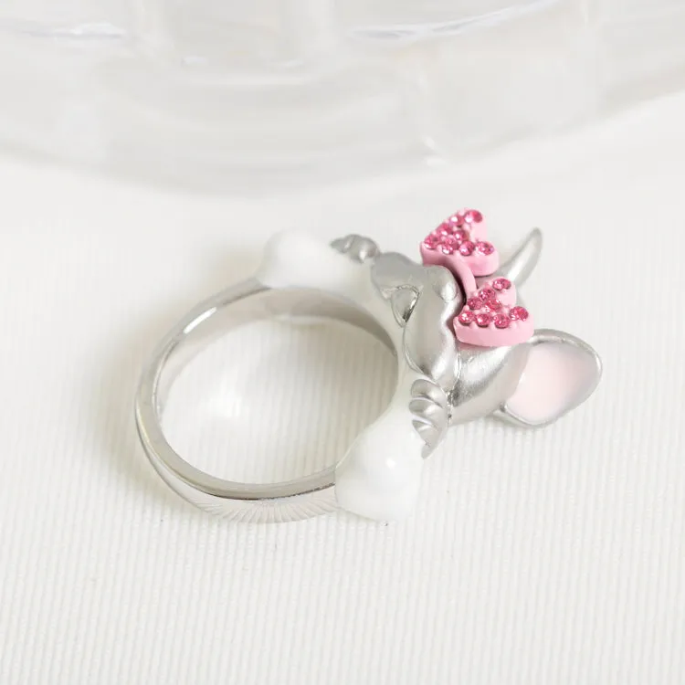Francois French Bulldog Ring (Silver)