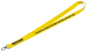 FREE GIFT | Dirt Nasty Lows Lanyard  (yellow)