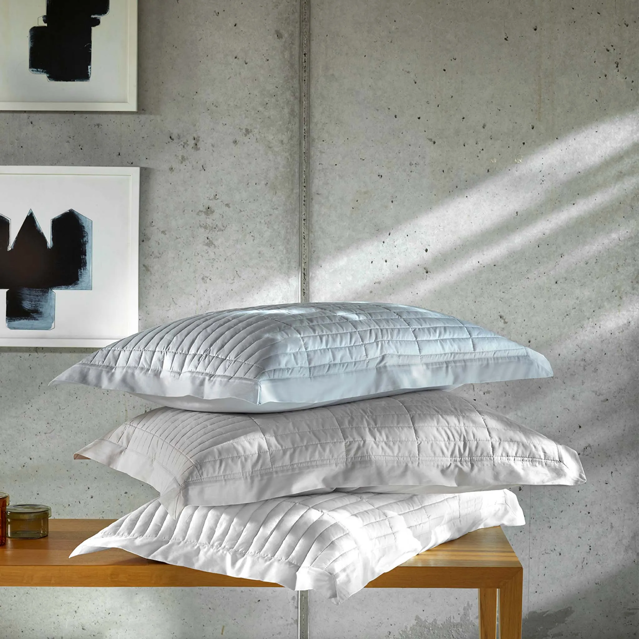 fresco quilted sham pair