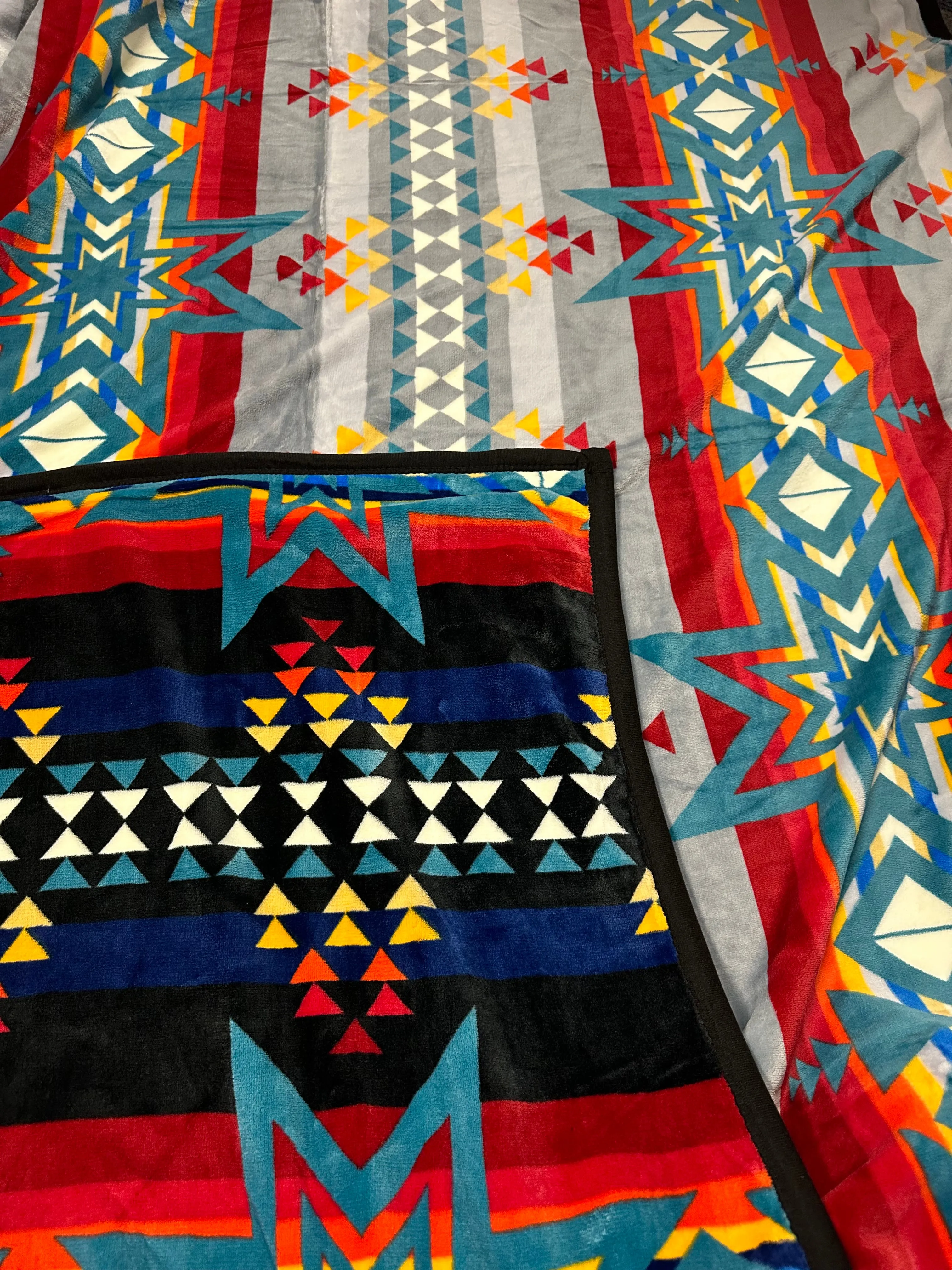 Full Size(60”x80”) Aztec Fleece Blanket-Multiple Colors Available