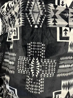 Full Size(60”x80”) Aztec Fleece Blanket-Multiple Colors Available