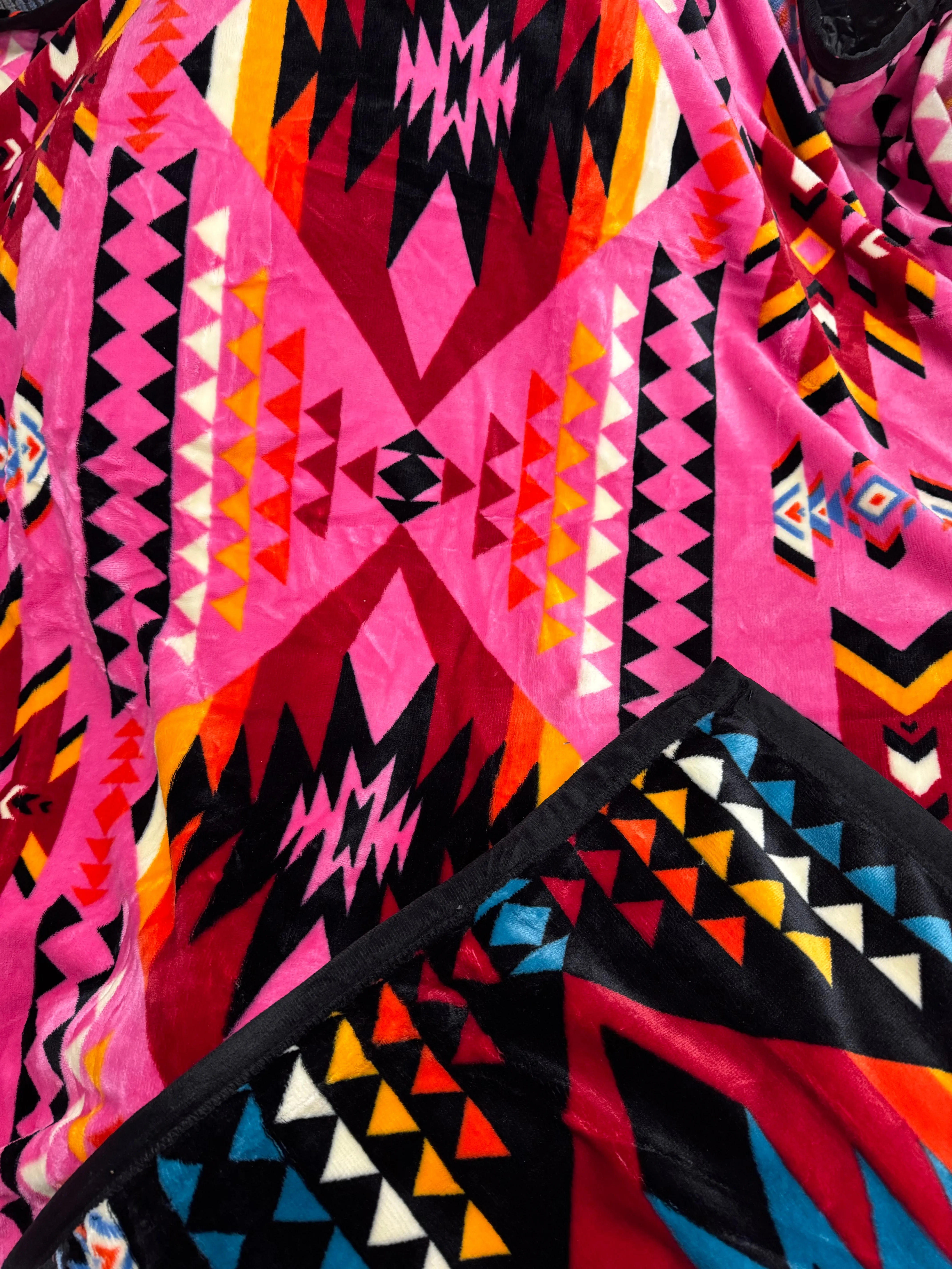 Full Size(60”x80”) Aztec Fleece Blanket-Multiple Colors Available