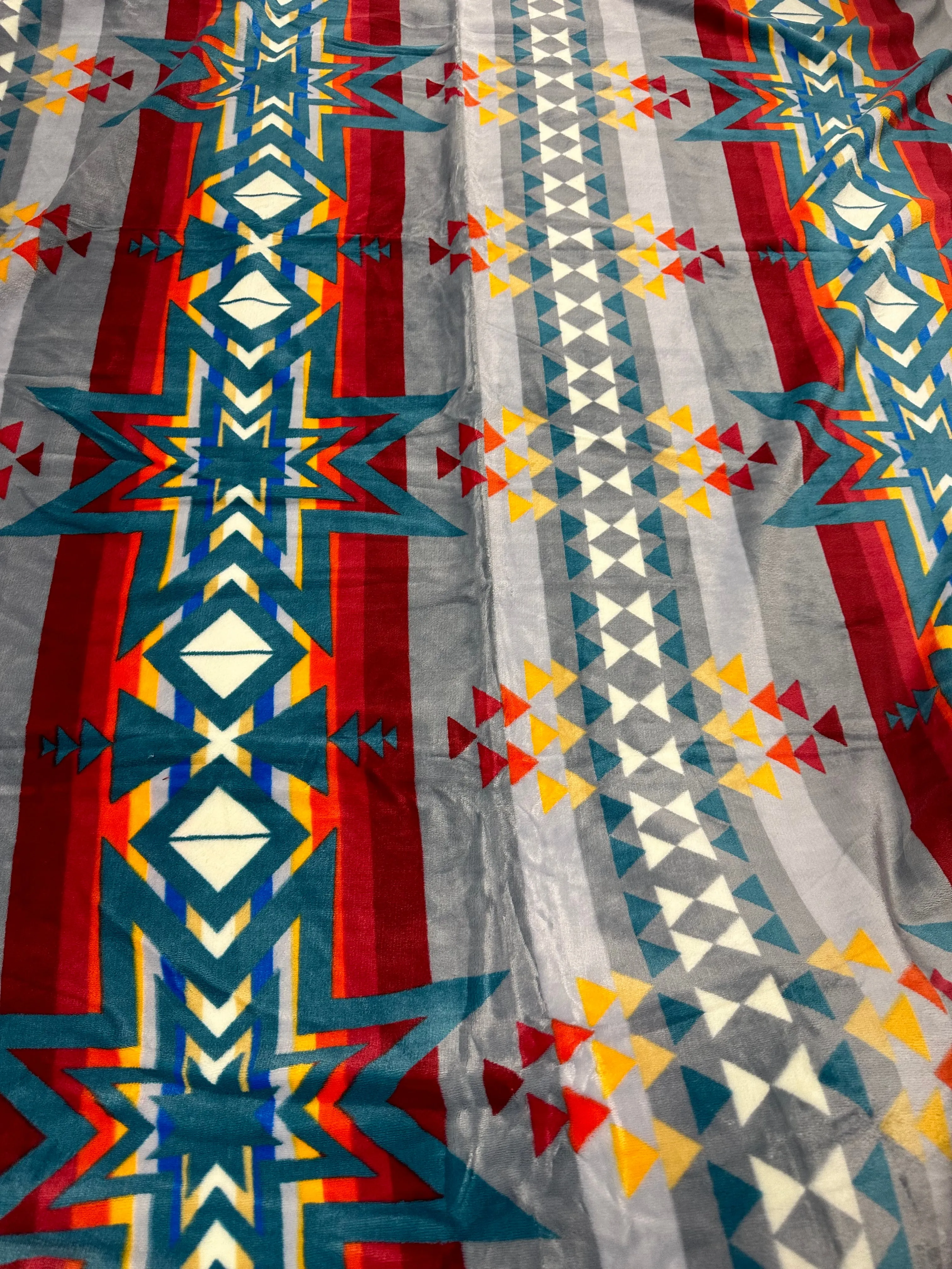 Full Size(60”x80”) Aztec Fleece Blanket-Multiple Colors Available