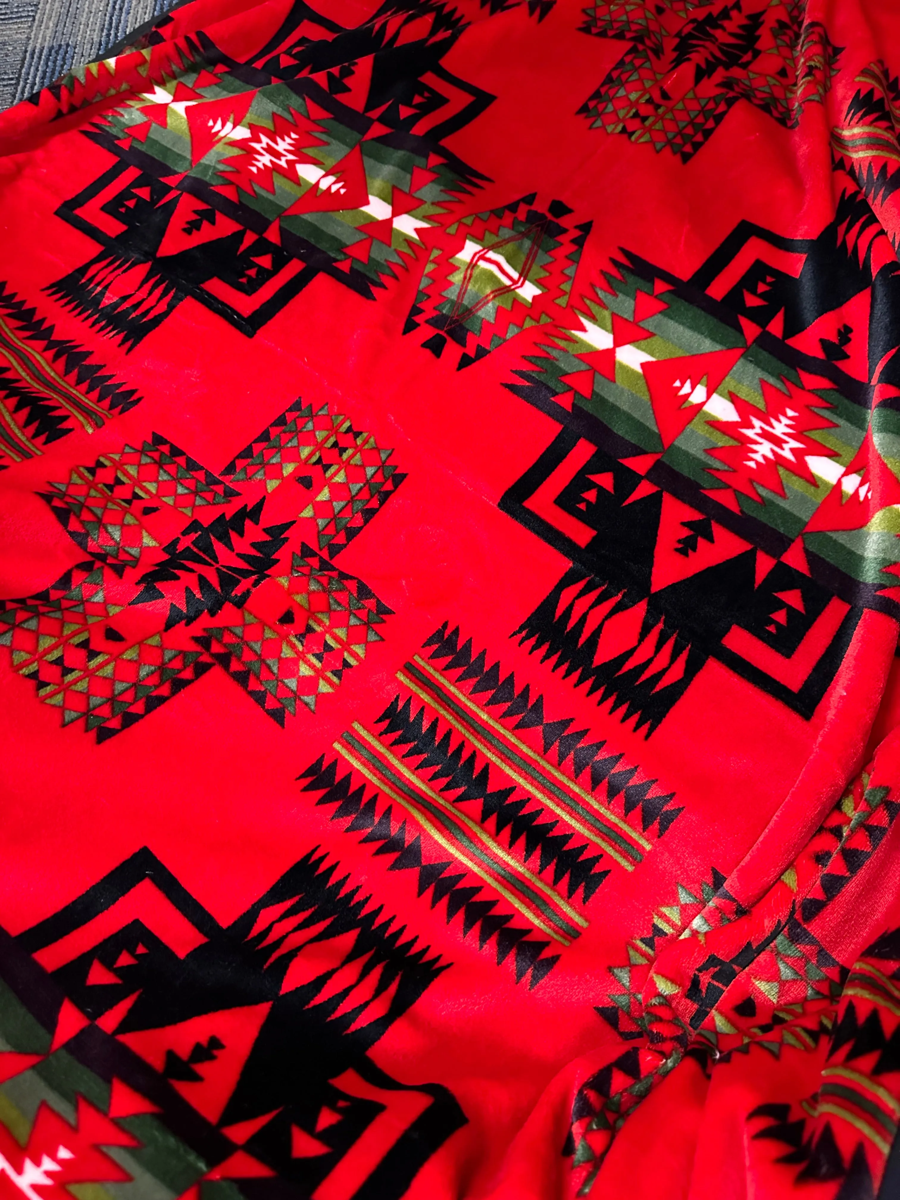 Full Size(60”x80”) Aztec Fleece Blanket-Multiple Colors Available