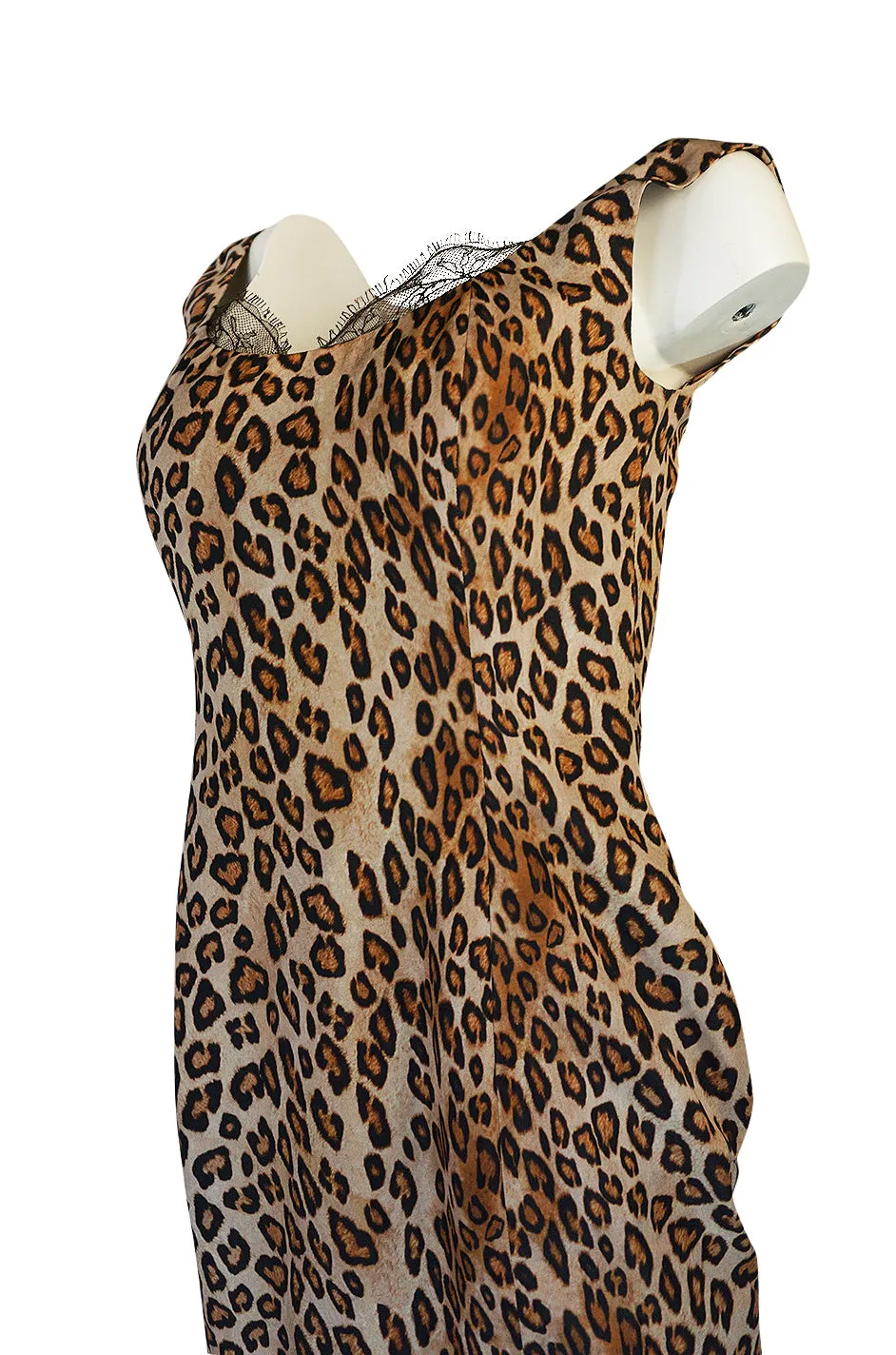 F/W 2005 Alexander McQueen Runway Leopard Print Dress