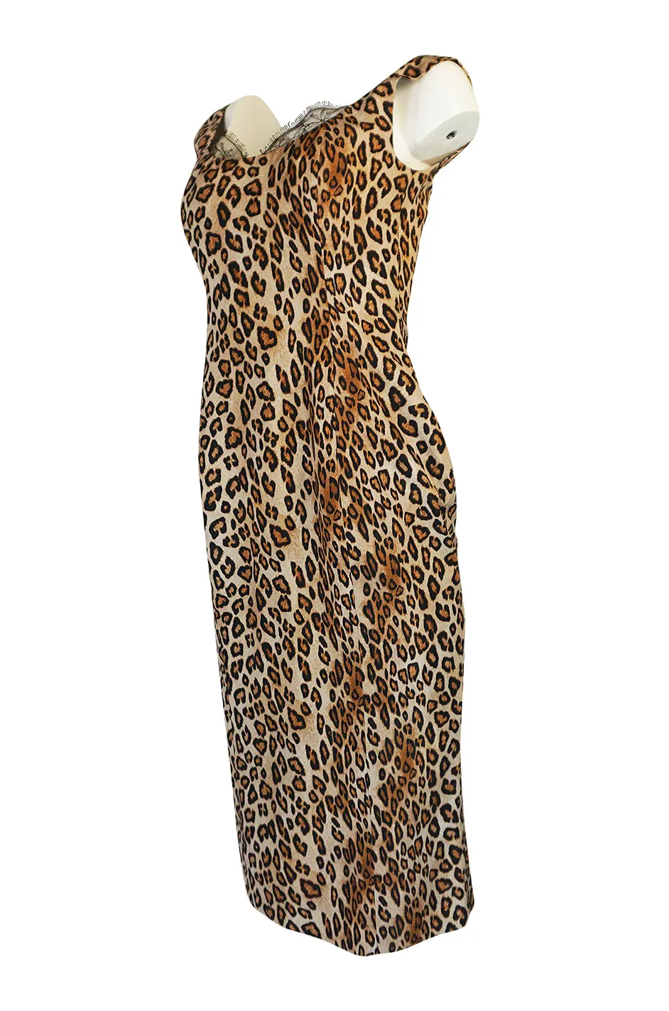 F/W 2005 Alexander McQueen Runway Leopard Print Dress