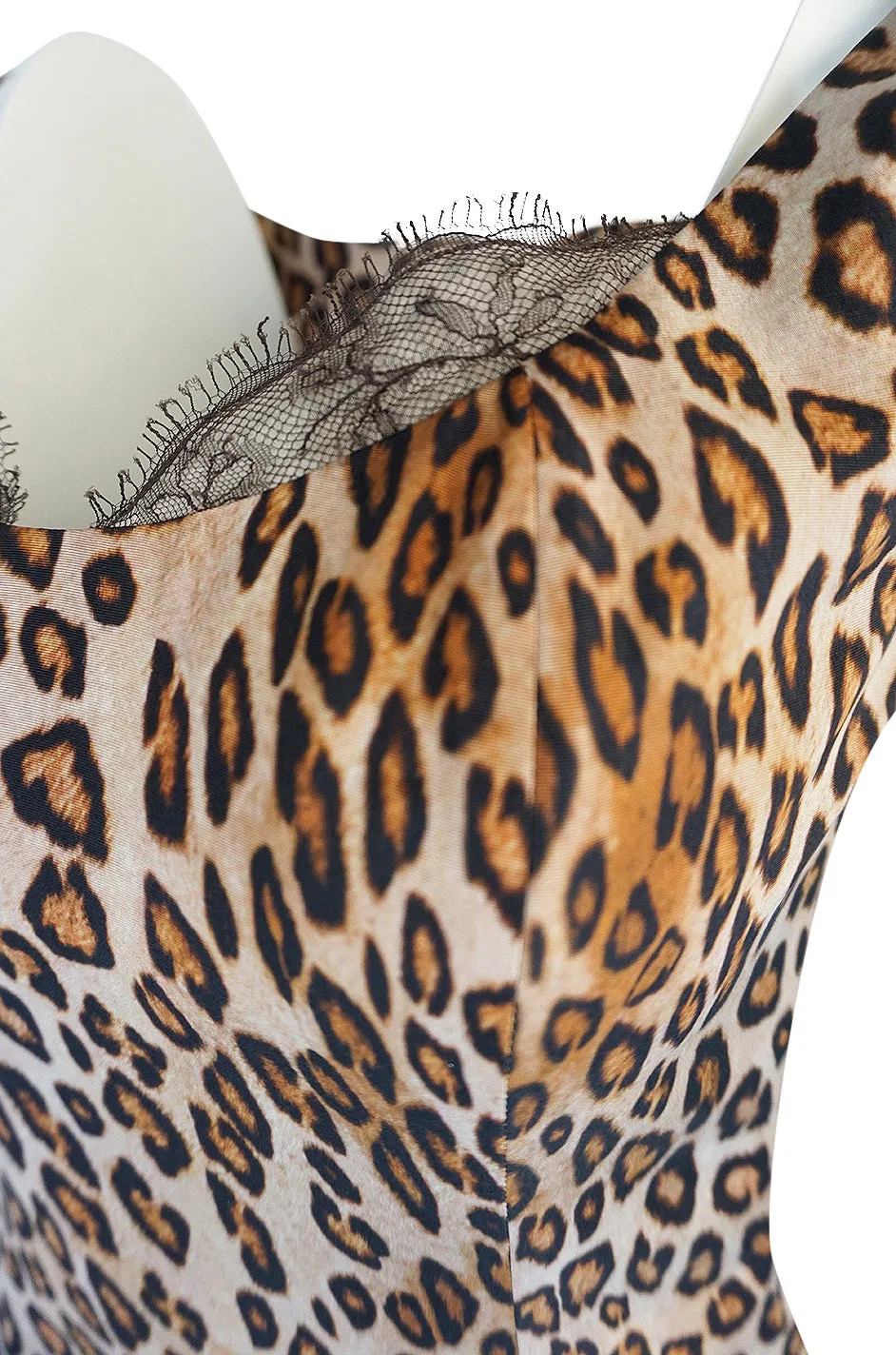 F/W 2005 Alexander McQueen Runway Leopard Print Dress