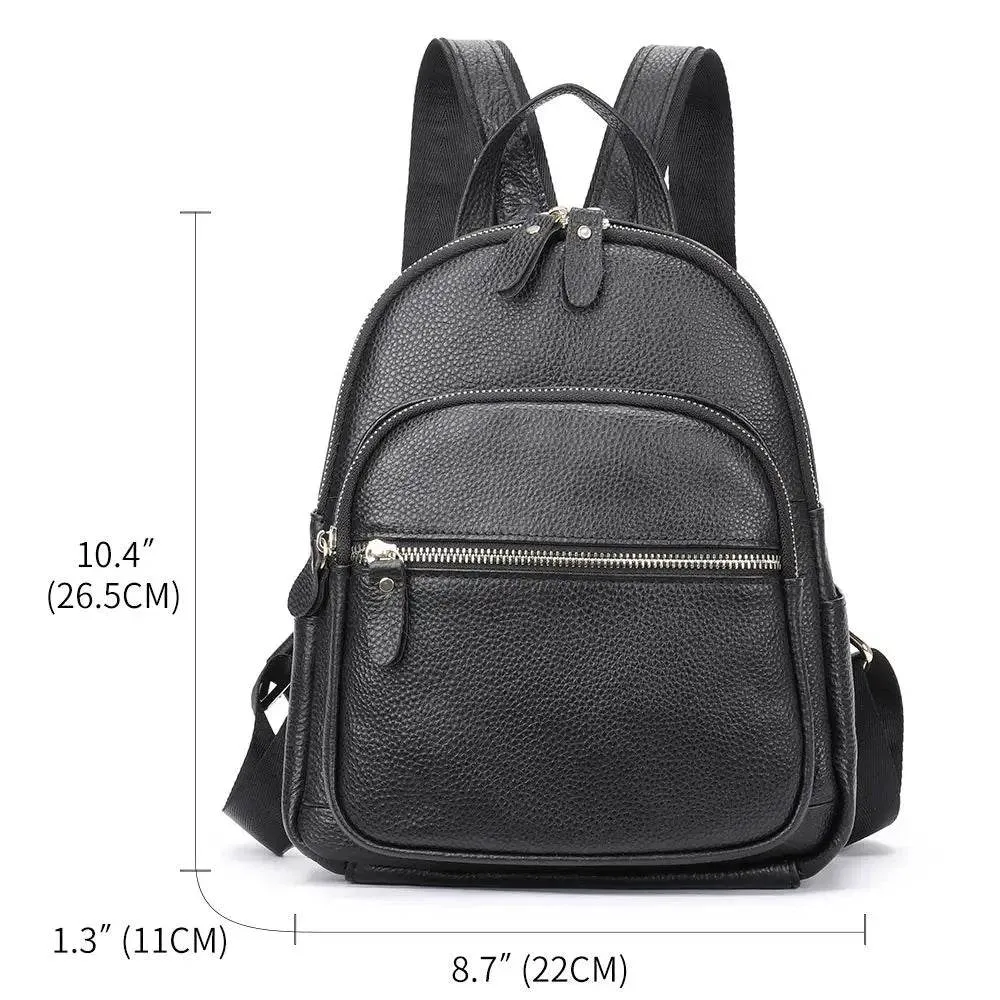 Genuine Leather Women’s Backpack for Travel & School Backpack
