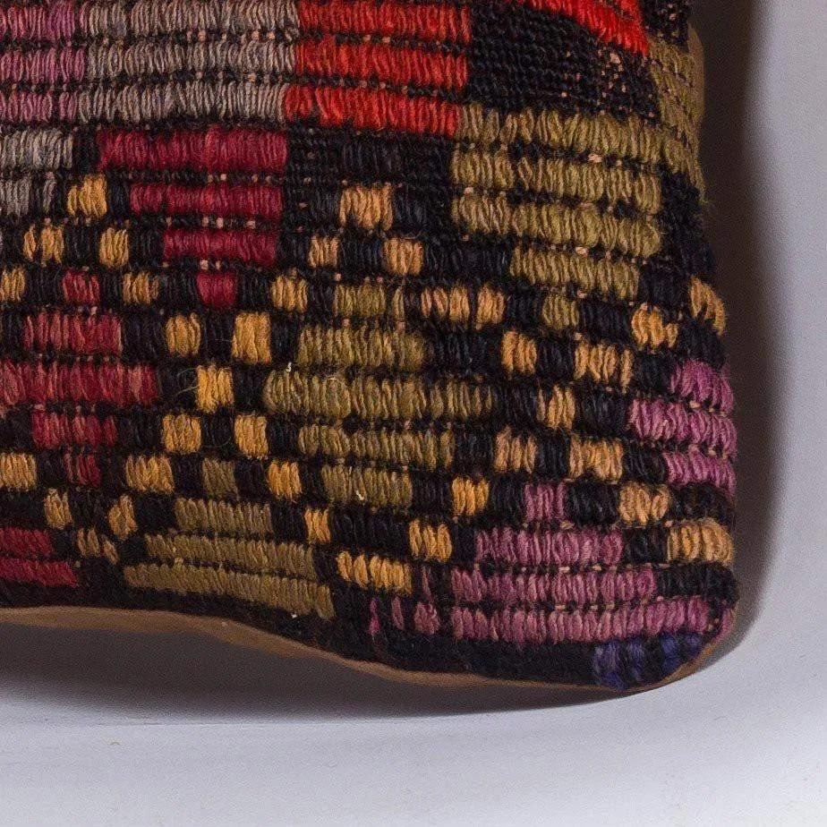 Geometric Multi Color Kilim Pillow Cover 16x16 4632