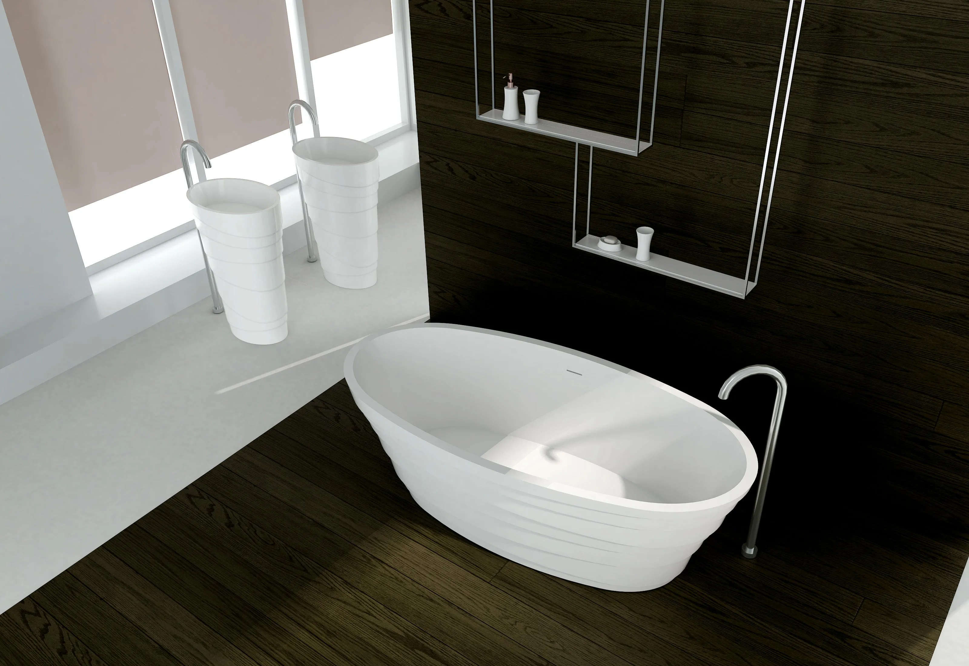 Gia Designer Stone Bath - 1600mm - G65100