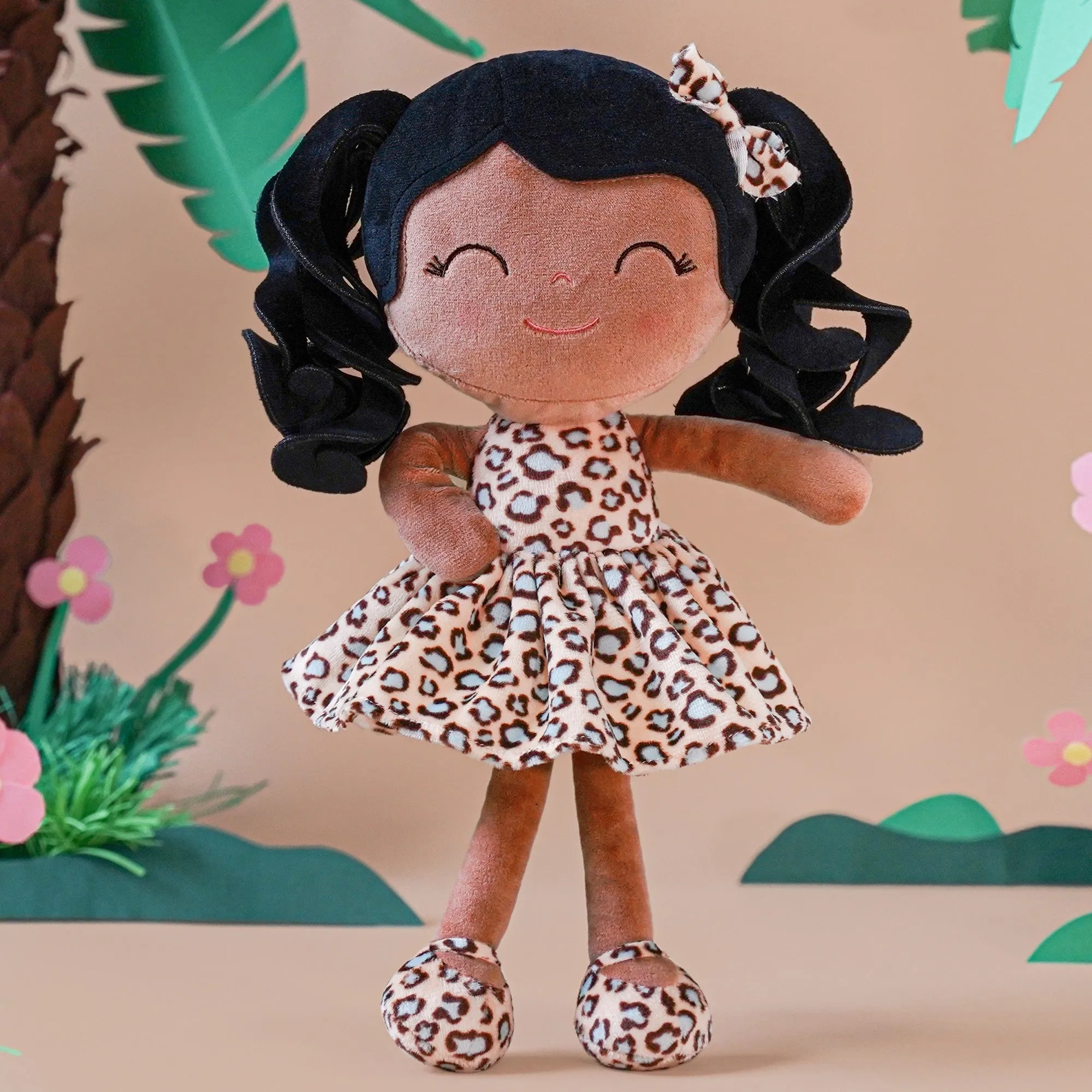 Gloveleya 12-inch Personalized Plush Jungle Animal Doll Series