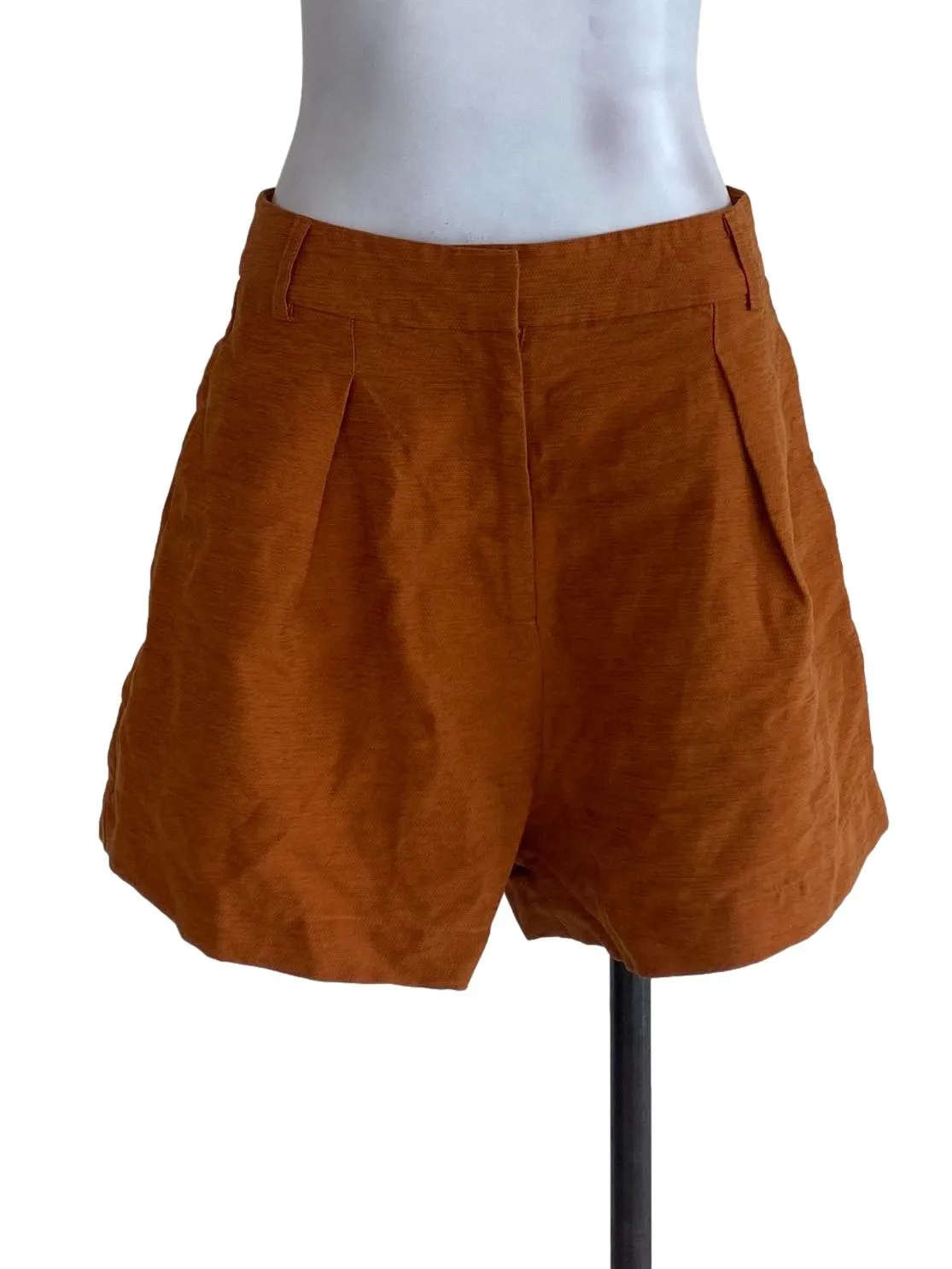 Gold Textured Shorts