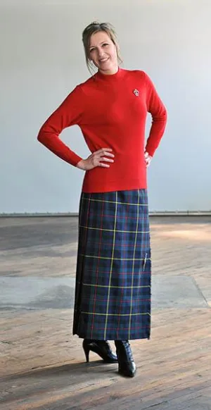Gordon Red Muted Ladies Hostess Kilt