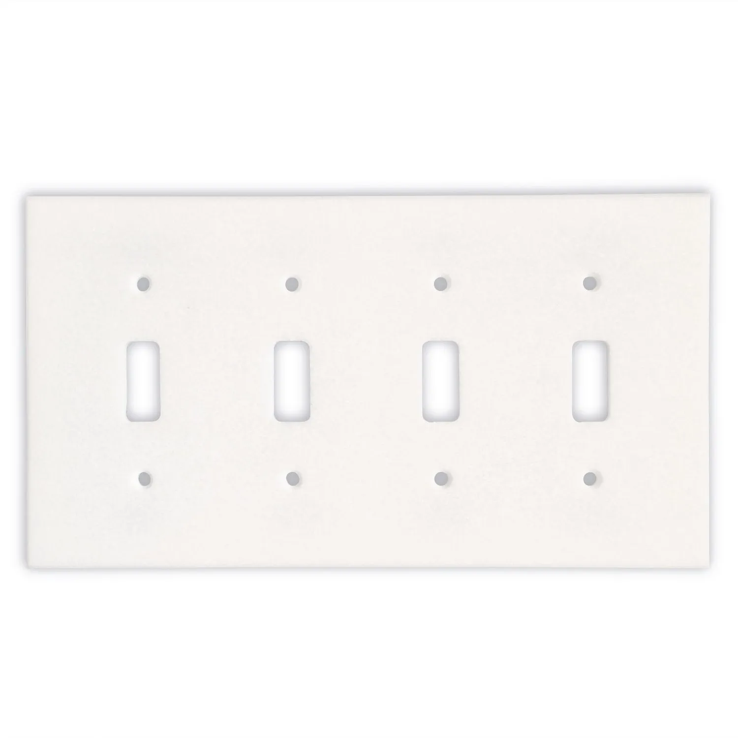 Greek Thassos White Marble Switch Plate Cover, Polished-4 TOGGLE