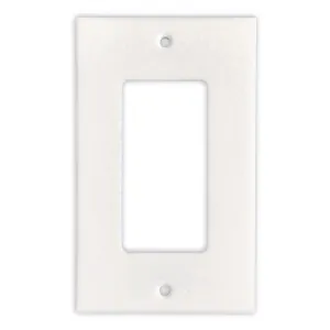 Greek Thassos White Marble Switch Plate Cover, Polished-SINGLE ROCKER