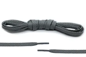 Grey Flat Laces (Reflective)